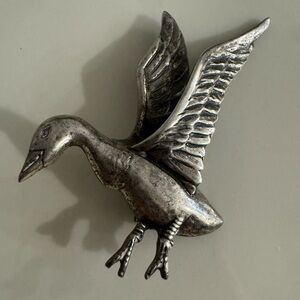 DANECRAFT Sterling Duck Brooch Pin